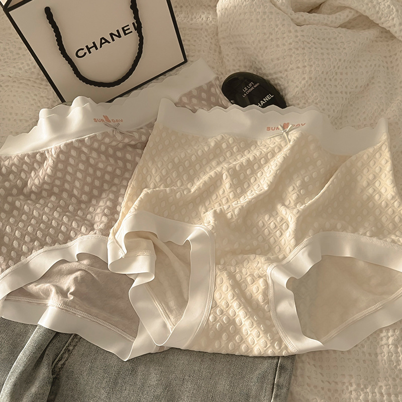 大码女士内裤女高腰提臀透气无痕收腹胖MM200斤ins纯欲风三角裤头