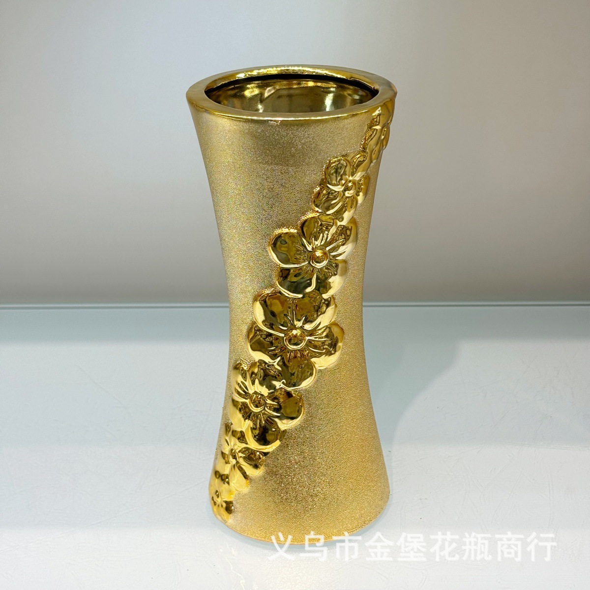 10寸佛堂供具拜佛集福复古浮雕陶瓷插花净瓶宗佛堂供具祭拜心诚宗细节图