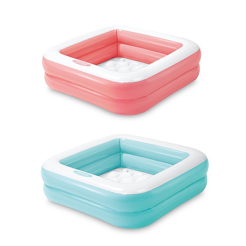INTEX57100 Double-layer thickened square water pool, swimming pool, bath basin, children's toy pool, ocean ball pool details Picture