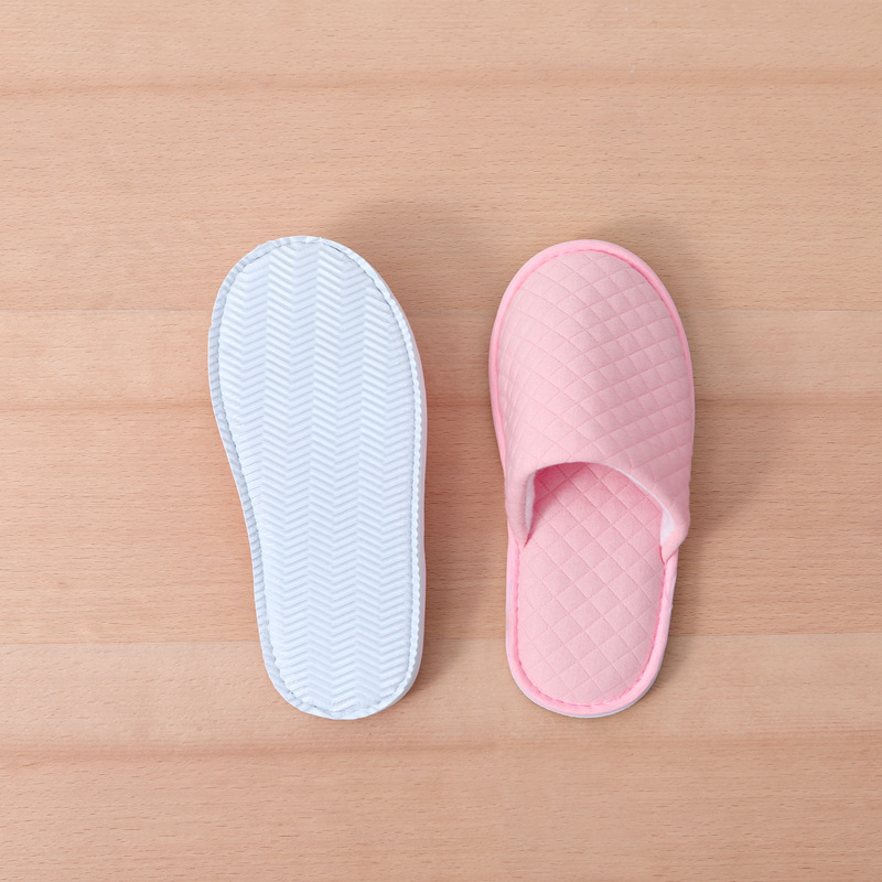 Cross-border wholesale of hotel supplies: Disposable slippers for hotels, guesthouses and homestays, air cotton, thickened anti-slip for home use, high-end for household use Specification image