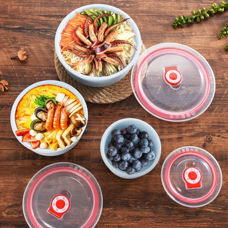 Wheat straw preservation box, storage box, preservation bowl, microwave oven suitable lunch box, refrigerator storage box, household bento box details Picture