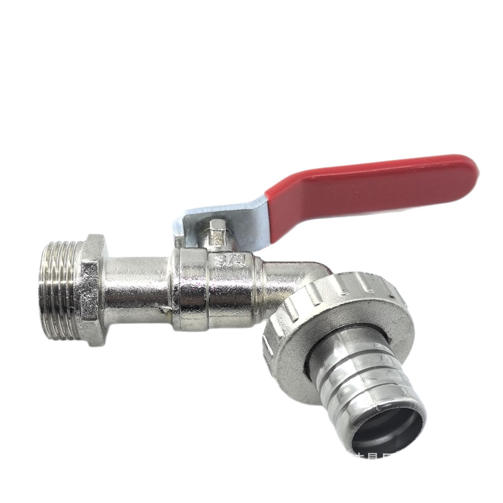 水龙头/水龙头北美/小熊贴防溅水龙头/洗手盆水龙头合金双联/卫浴白底实物图