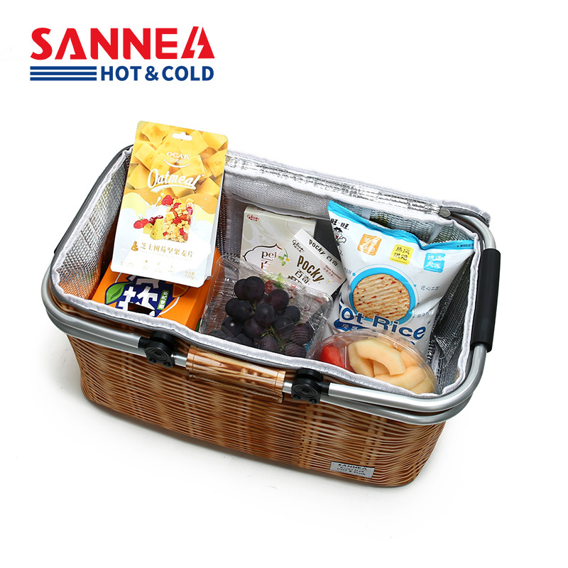 SANNE nueva cesta de compras aislante cesta de picnic plegable portátil al aire libre aislante refrigerado bolsa bento al por mayor Application Scenario