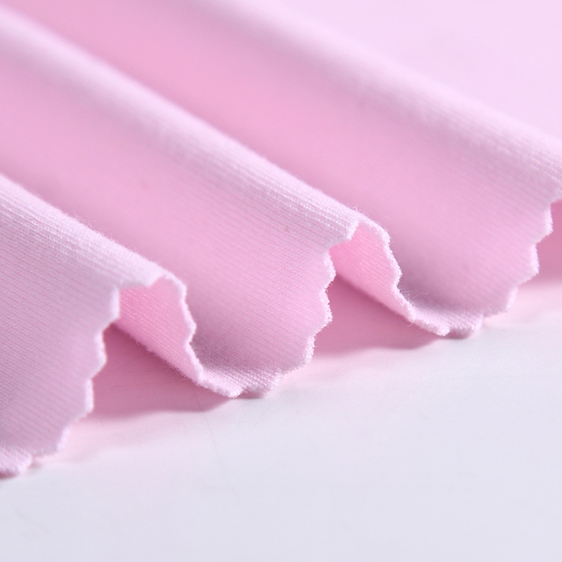 全棉素色双面棉毛布婴幼儿内衣连体衣全棉宝宝服针织摇粒绒面料详情图2