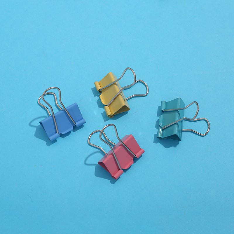 New color long-tail clip storage, dovetail clip, office stationery and document storage clip set, clip manufacturer wholesale details Picture