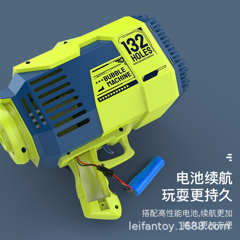 Cross-border 139-hole bubble machine, toys, children's fully automatic handheld Gatling water truck, bubble gun blowing Application Scenario