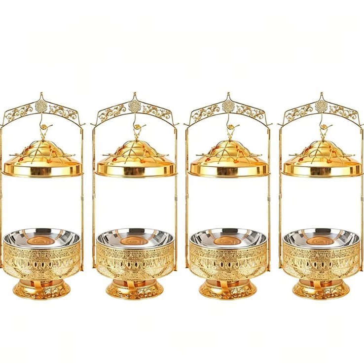 New luxury stainless steel gold buffet insulated tableware Specification drawing