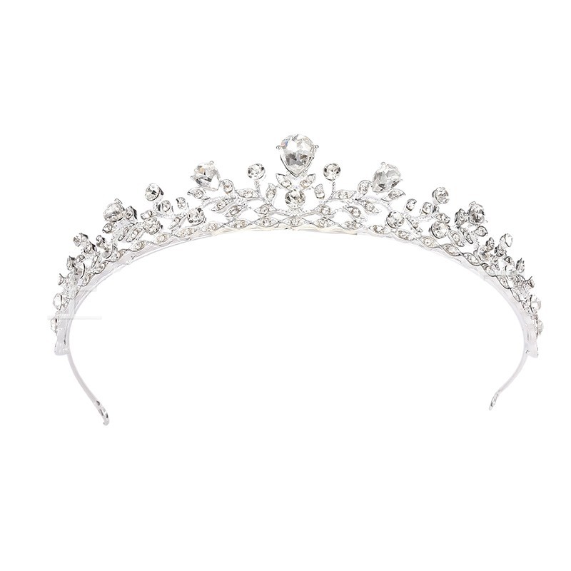 皇冠儿童/饰品/王冠/皇冠/锆石皇冠白底实物图