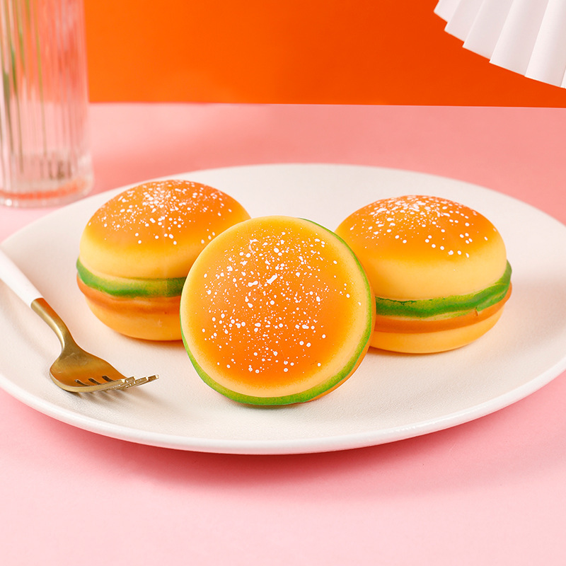 Slow rebound simulation food play mochi kneading Fun, freely matched girl flocked silicone kneading large size stress-relieving toy details Picture