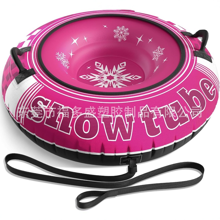带布套PVC充气内胆雪橇耐寒PVC充气布套滑雪圈夹网底雪地圈滑雪车