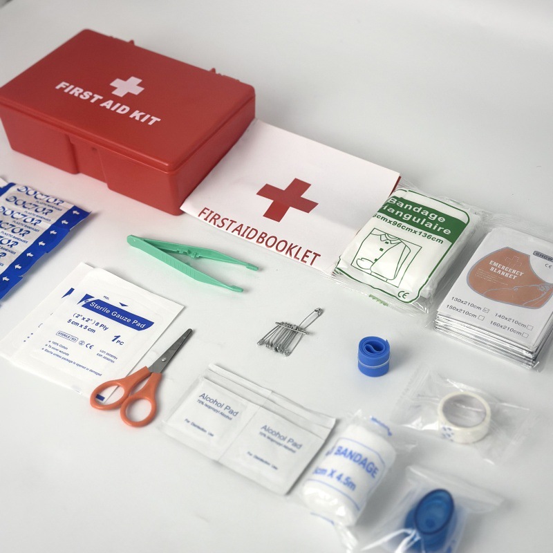Outdoor car emergency box set, Amazon ebay cross-border e-commerce 14-piece first aid kit set Specification drawing