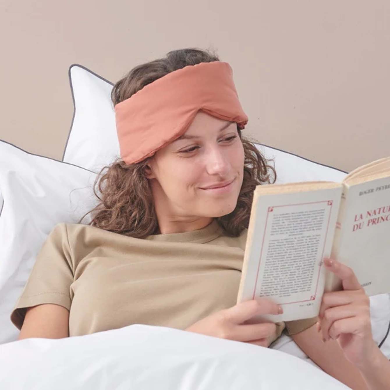 Cross-border best-selling solid-color adjustable tightness light-blocking eye mask, soft, breathable and eye-protecting eye mask for travel, business trips and sleep details Picture