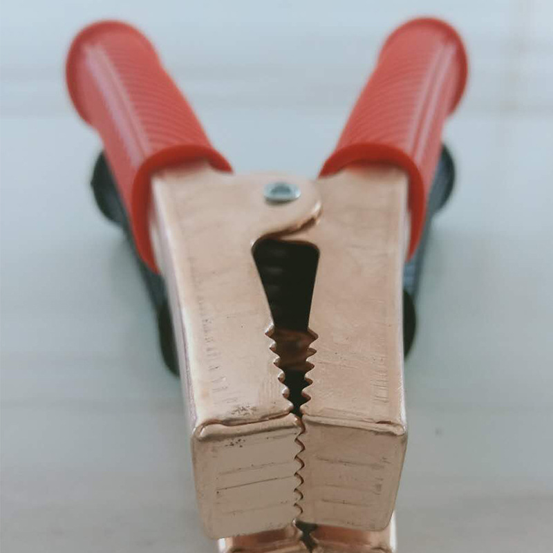 500A大电流充电夹汽车电瓶充电鳄鱼夹镀铜应急搭火电瓶夹汽车搭火细节图