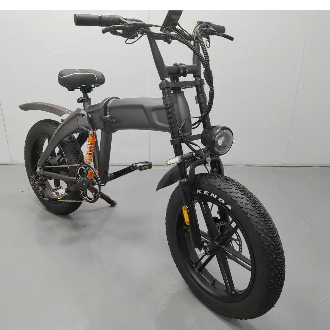 A 20-inch fat tire off-road electric folding mountain bike is suitable for off-road riding and outdoor road cycling Application Scenario