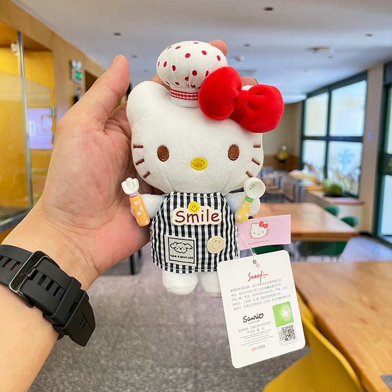 包包挂件毛绒公仔kitty可爱凯蒂猫正版kt猫玩偶hellokitty小挂件