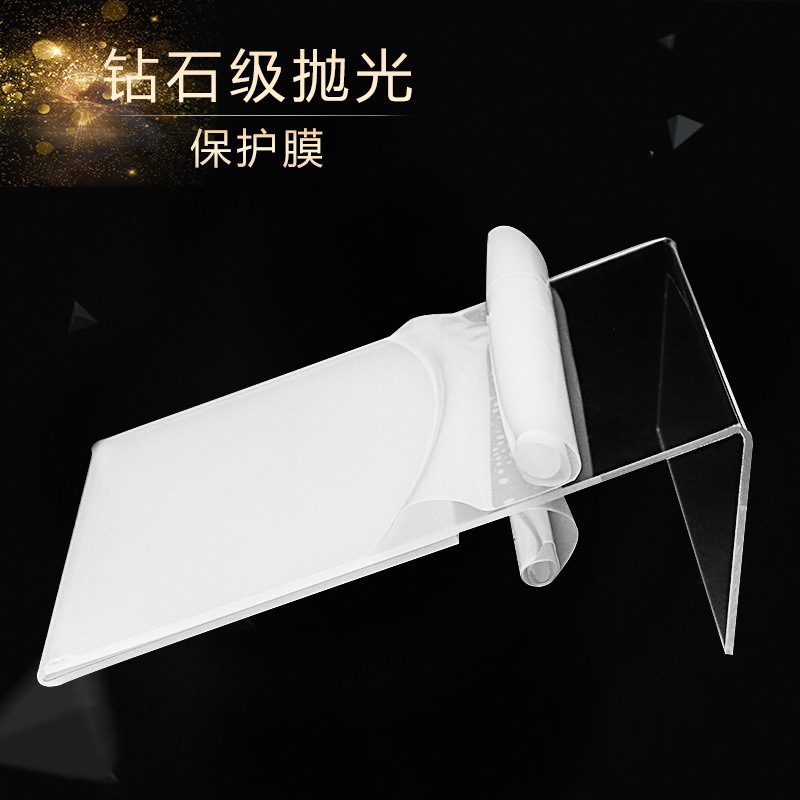 Cross-border acrylic table card L-shaped transparent display stand, wine price list menu sign, QR code display board, wholesale hotel dish introduction table, restaurant payment code stand, desktop, product display sign base Specification image
