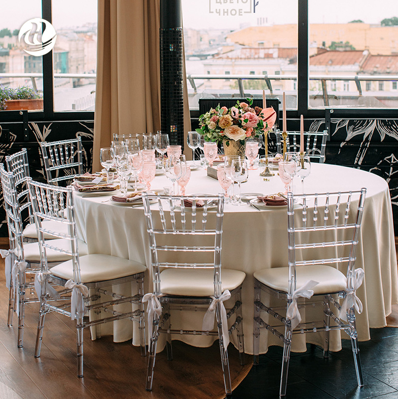 Star Factory wholesale outdoor wedding acrylic chairs, transparent crystal stools, hotel banquet hall plastic PC bamboo joint chairs details Picture