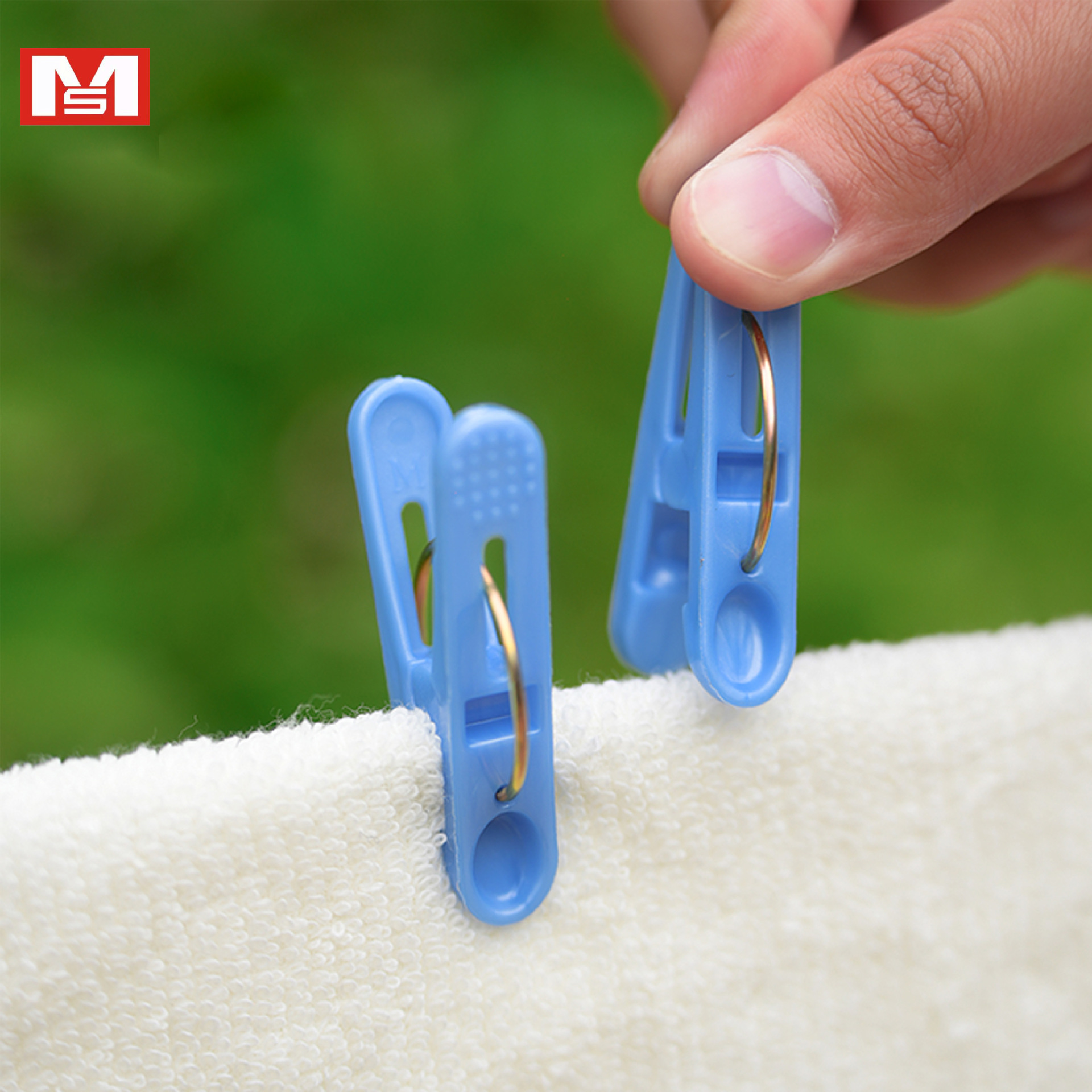 日本MS2266防风小号衣夹家用塑料晾衣夹家用阳台晾晒强力防风夹细节图