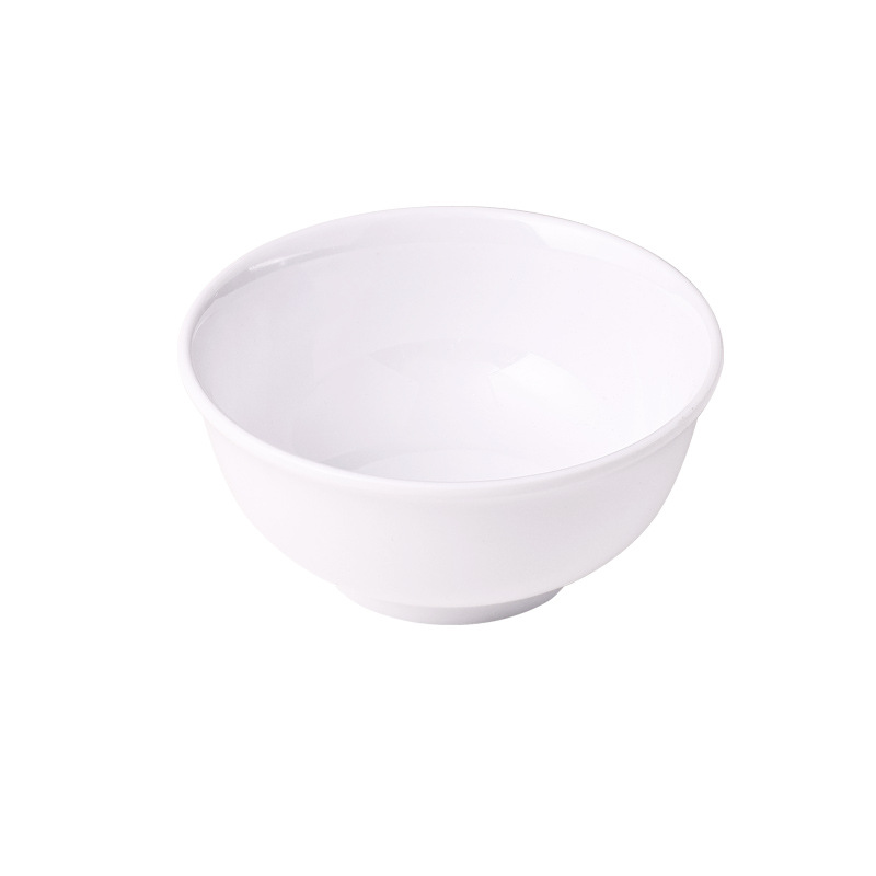 Wholesale of commercial melamine restaurant fast food bowls, hot pot sauce bowls, rice bowls, soup bowls, small bowls and white plastic bowls Application Scenario