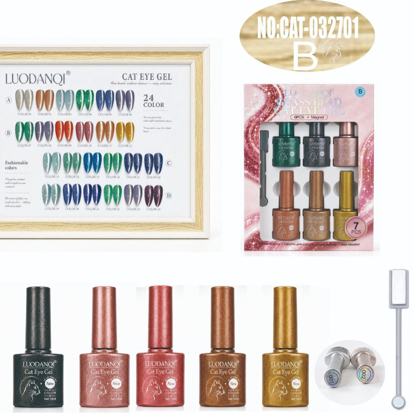 New 24-color cat's eye glue cross-border bestseller series, Dreamy Nail Art Factory direct supply, cross-border exclusive supply Application Scenario
