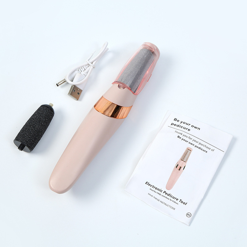 Cross-border electric foot massser, a small rechargeable foot care device for removing calluses and dead skin, and automatic foot care Specification image
