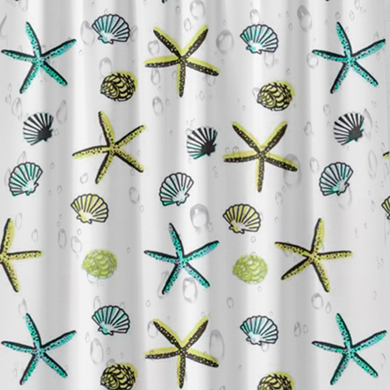 浴帘/浴帘隔断帘/气泡膜/洗手间防水布/跨境细节图