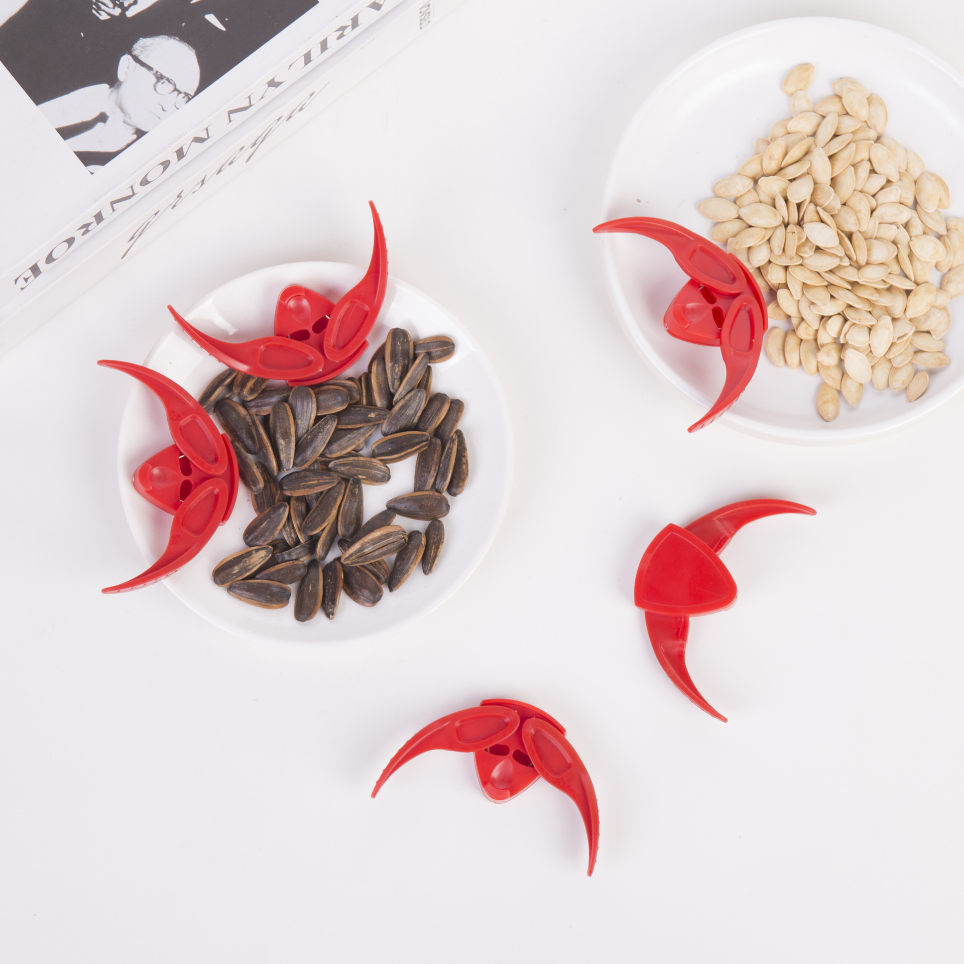 懒人嗑瓜子西瓜子开壳器瓜子钳剥壳器坚果夹瓜子夹便携剥壳神器                               产品图