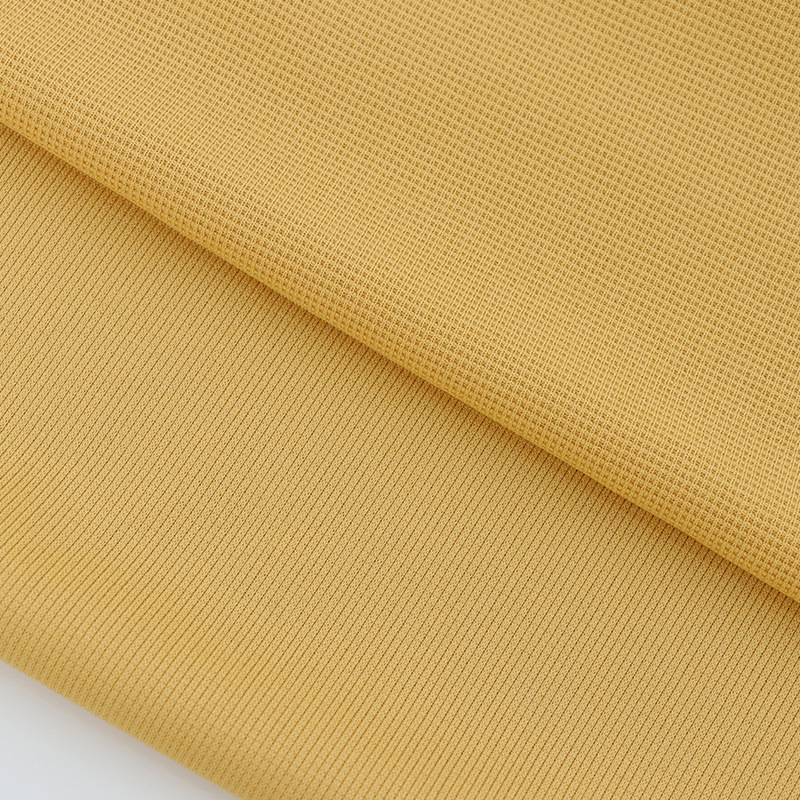 全涤小华夫格面料小方格针织面料卫衣T恤家居服休闲服面料细节图