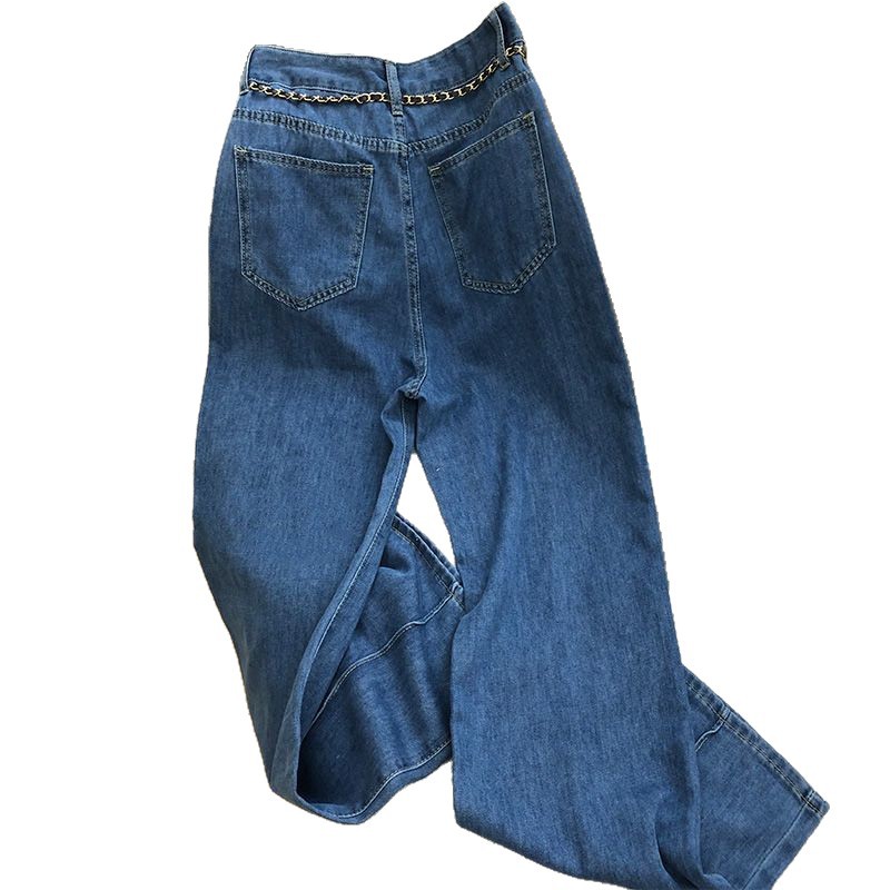 牛仔裤/带钻牛仔裤/牛仔裤阔腿/库存/牛仔短裤女白底实物图