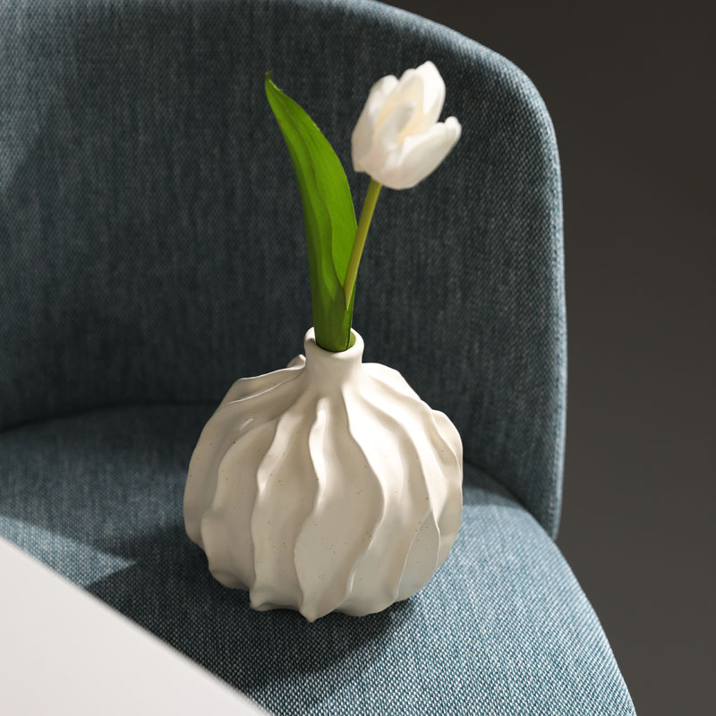 2026 New Wabi-sabi style ceramic Vase, living room entrance flower arrangement, abstract art home soft decoration, wholesale for export Application Scenario