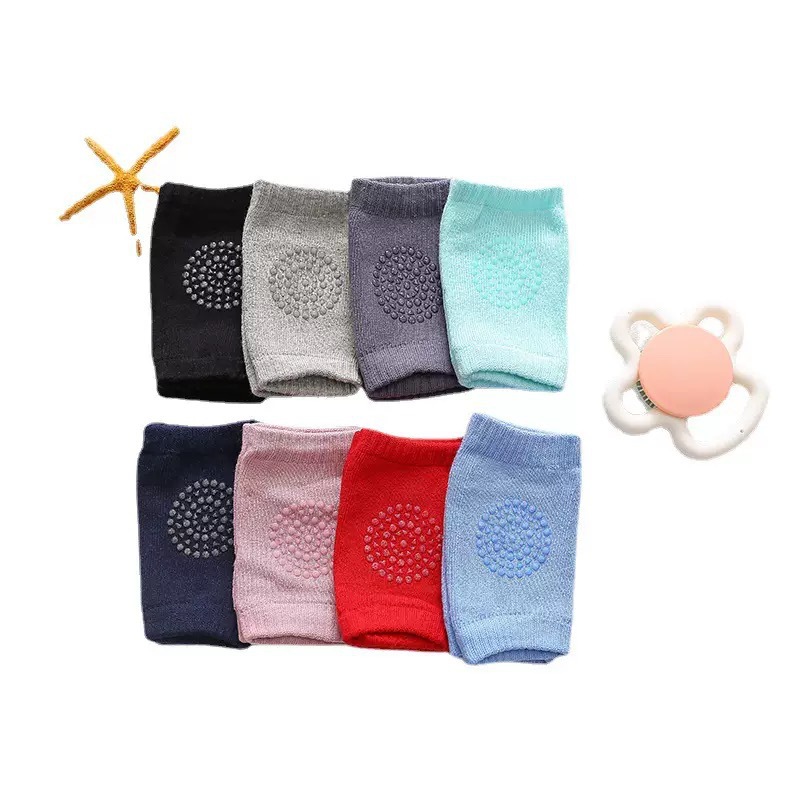 Baby knee pads, baby socks, spring and autumn leg covers, anti-slip, crawling and learning to walk baby knee pads, no leg constriction Item Picture