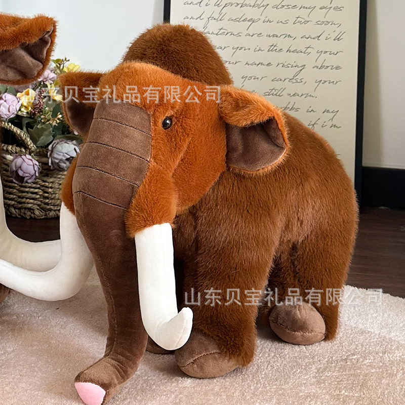 Wholesale of plush mammoth standing figurines, cross-border simulation brown elephant dolls and cloth dolls from the manufacturer Application Scenario