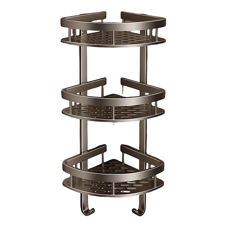 Customized bathroom storage rack, no need for drilling, toilet, washroom, triangular basket, wall-mounted, bathroom storage, bathroom rack Item Picture