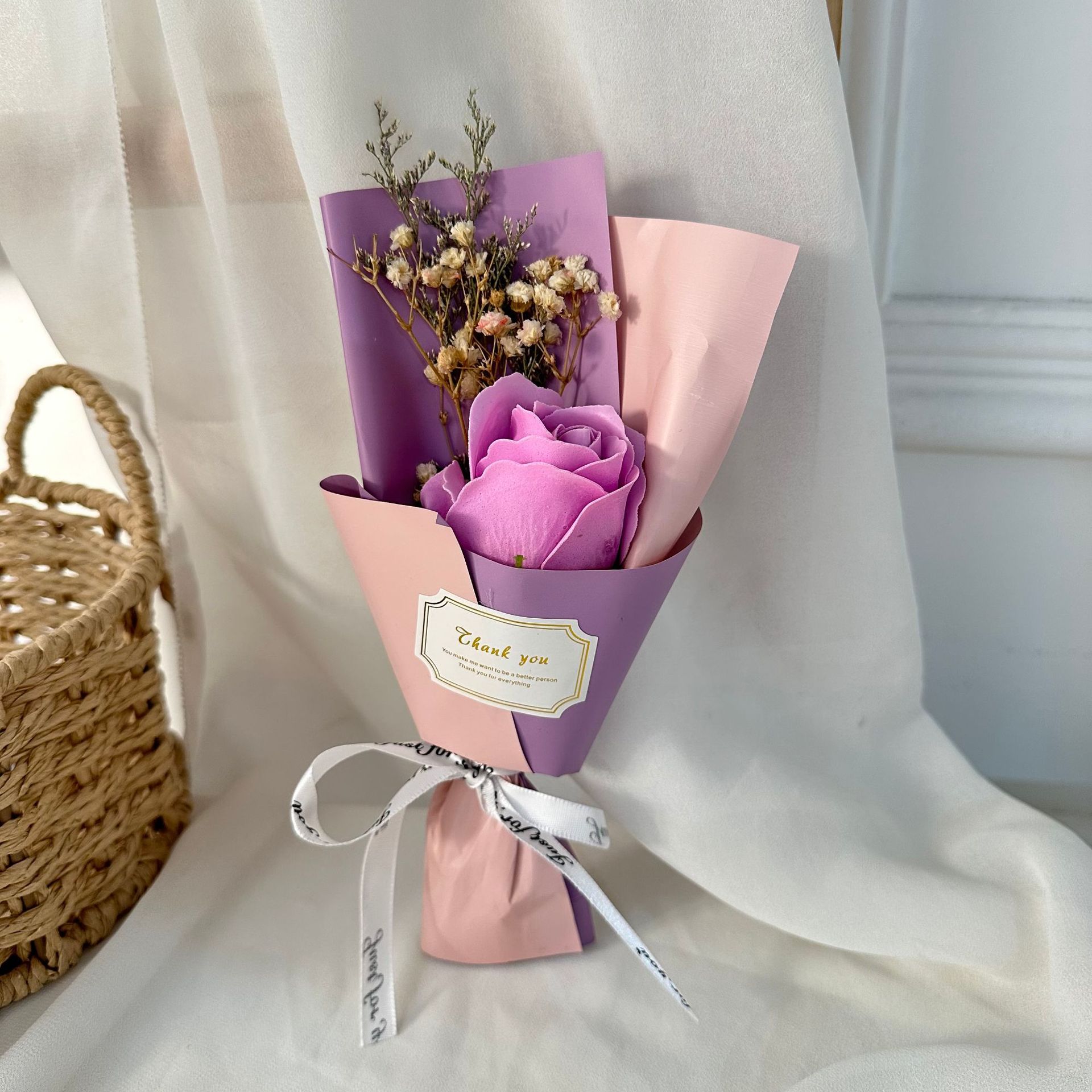 鲜花/夏威夷花环/花艺胶布/花泥/永生花绣球细节图