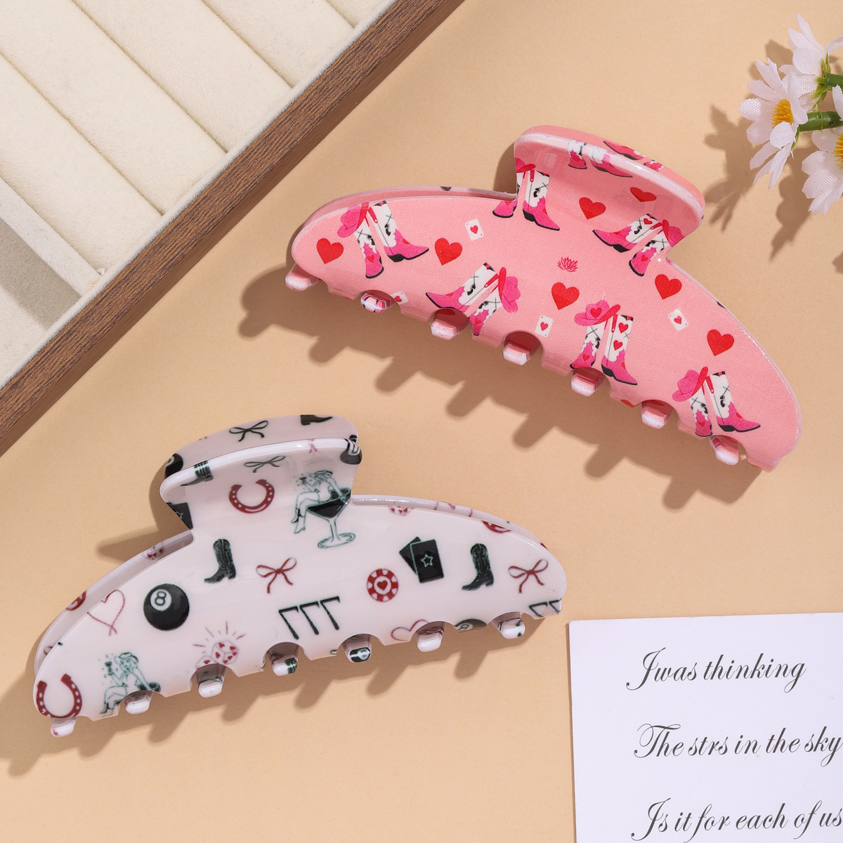 发夹/发饰/发卡/抓夹/亚克力儿童发夹产品图