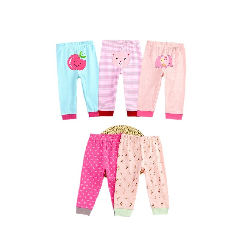 2024 Factory foreign Trade wholesale Summer new cute boys', girls' and infants' cartoon pp pure cotton trousers Item Picture