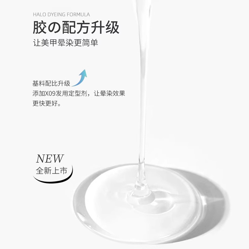 晕染胶美甲专用甲油胶2025年新款水染液渐变日式腮红透明大理石纹产品图