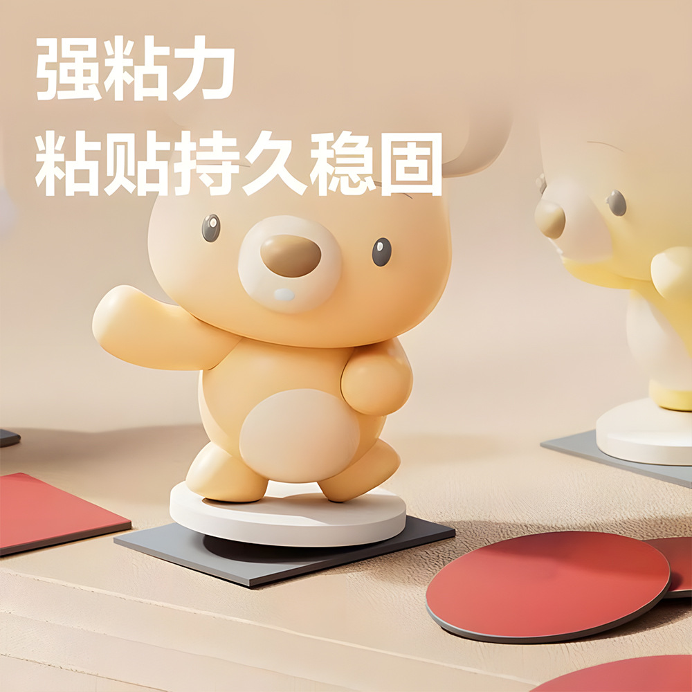 硅胶大吸盘手机支架/亚克力胶圆点胶/圆点胶/挂钩真空/双面胶无痕产品图