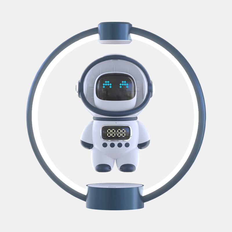 New magnetic levitation astronaut smart AI speaker, Bluetooth clock, alarm clock, memory card, computer speaker, gift Item Picture