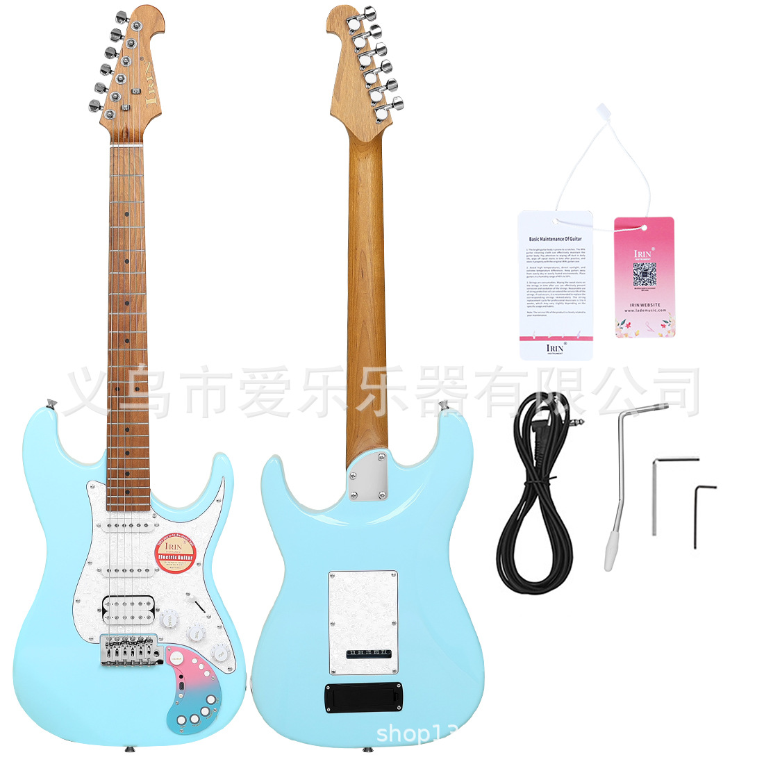 IRIN smart electric guitar with built-in effects 22 Bluetooth electric guitar, poplar electric guitar, high-end guitar case Specification image