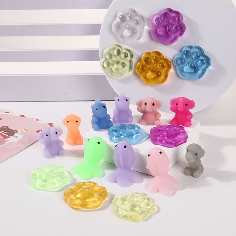 儿童迷你仿真动物捏捏乐创意新奇减压玩具夜市摆摊卡通解压玩具