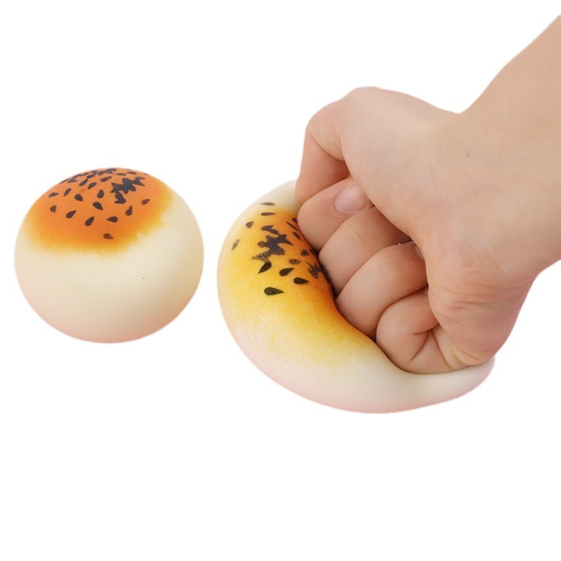 "Internet celebrity creative simulation cake, stress-relieving bread, kneading fun, prank and funny, venting ball, stress-relieving magic tool, children's toy. Item Picture