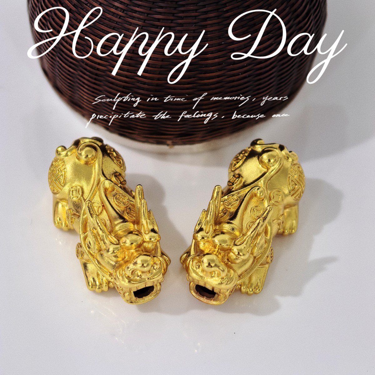 德优匠貔貅实心手串石膏金银首饰皮丘吊坠加工倒模打金工具