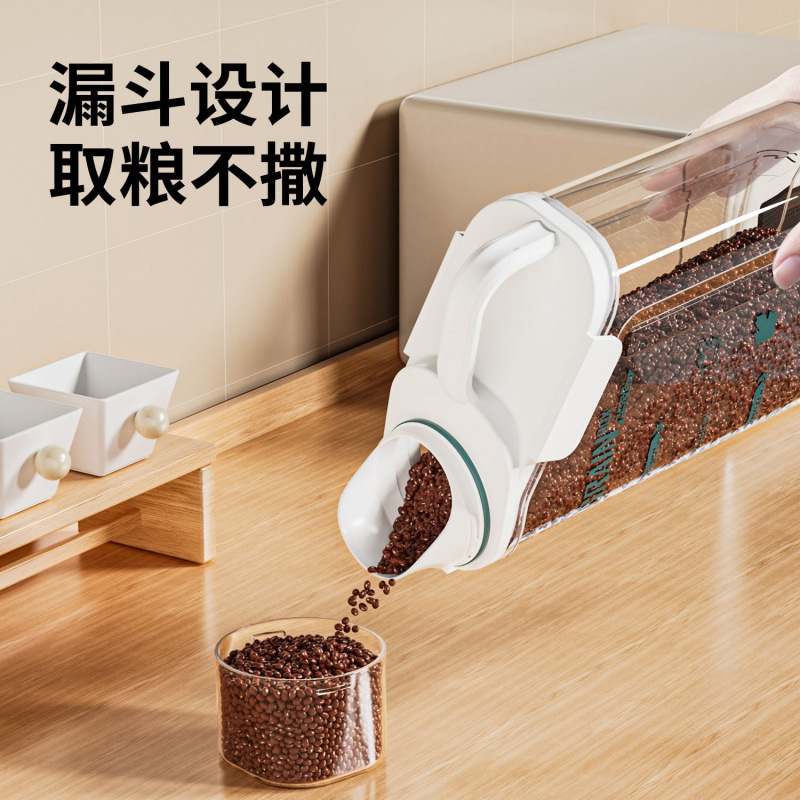 Household Rice Bucket, Sealed Insect-Proof And Moisture-Proof Storage Tank, Rice Box, Flour Bucket, Coarse Grain Storage Box, Cat And Dog Food Storage Bucket Application Scenario