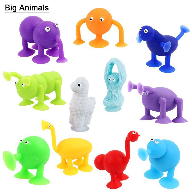 Cross-border best-selling suction fun and sticky fun children's educational suction cups, soft building blocks, versatile assembly, science and education kindergarten teaching AIDS Item Picture