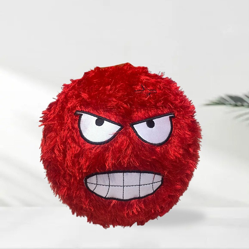In stock: Plush balls, plush smiling face expression balls, inflatable spring balls, ugly and cute thickened large patting balls details Picture