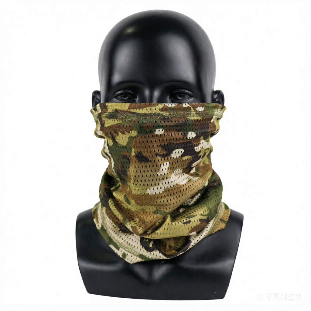 跨境迷彩印花防晒围脖晒透气多功能户外头套骑行魔术头巾跨境现货