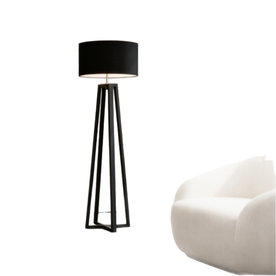 Cross-border modern minimalist sofa standing lamp, creative designer Nordic wood art floor lamp for living room and bedroom Item Picture