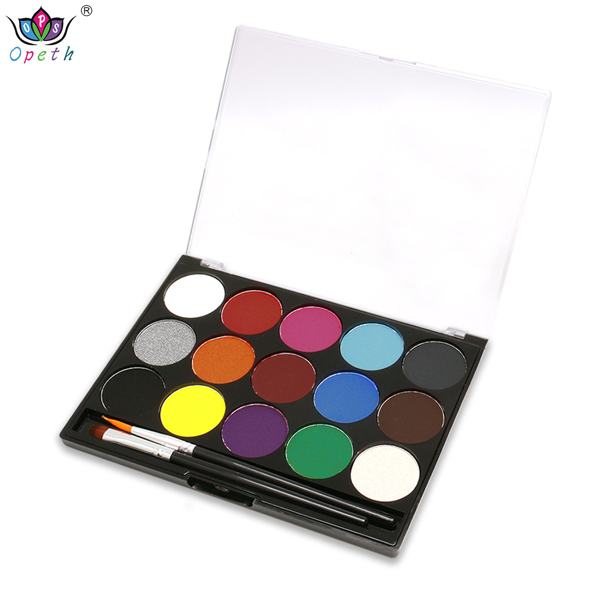 Cross-border water-soluble face color, 15-color body painting paint, model face color, Halloween facial makeup, water-based face color Application Scenario