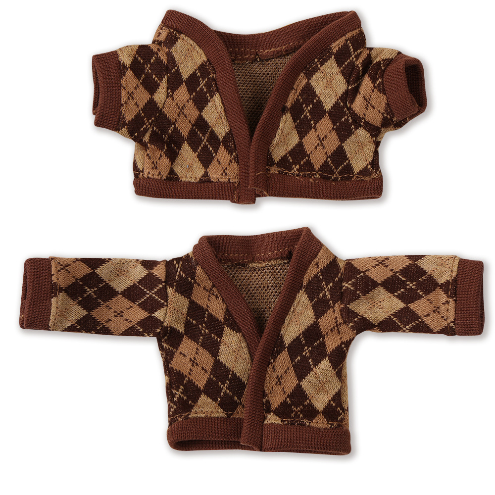 A variety of new baby clothes with diamond-patterned knitted vests and cardigans are available for selection and matching. They are in stock and available for wholesale at the factory of Sister Ga Zi Item Picture